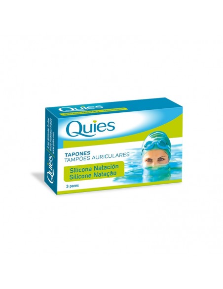 Tapones Para Oídos De Silicona Quies Natación 6 unidades