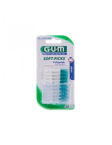 Gum 634 Soft Picks Largo 40 unidades