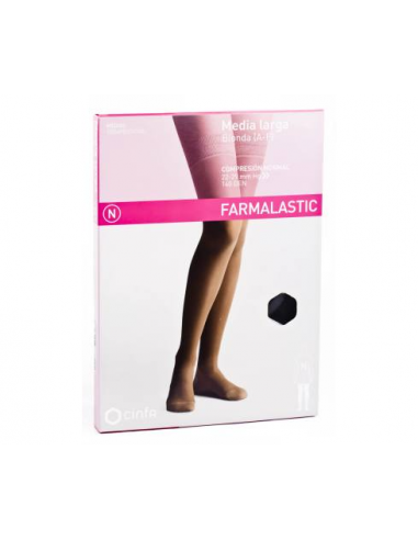 Farmalastic Medias Terapeuticas Panty Compresion Ligera Negro Talla M  15-20mm Hg