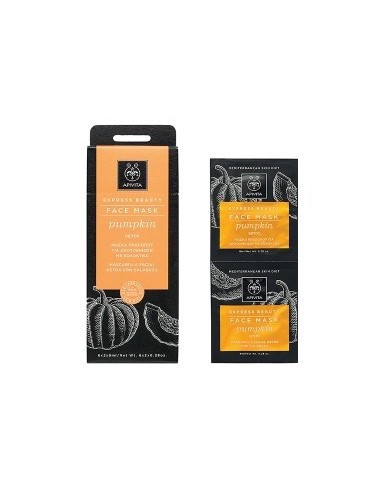 Apivita Express Beauty Mascarilla facial detox con calabaza