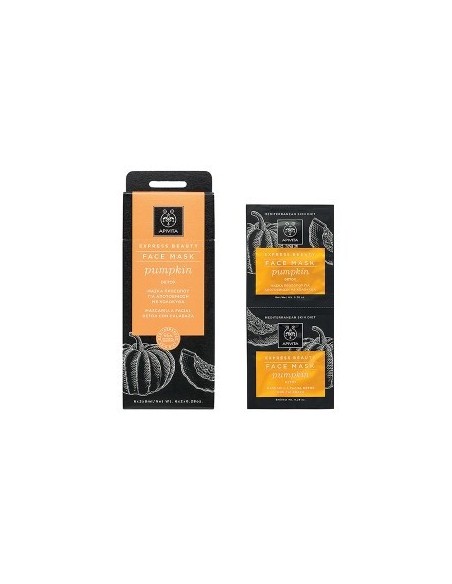 Apivita Express Beauty Mascarilla facial detox con calabaza