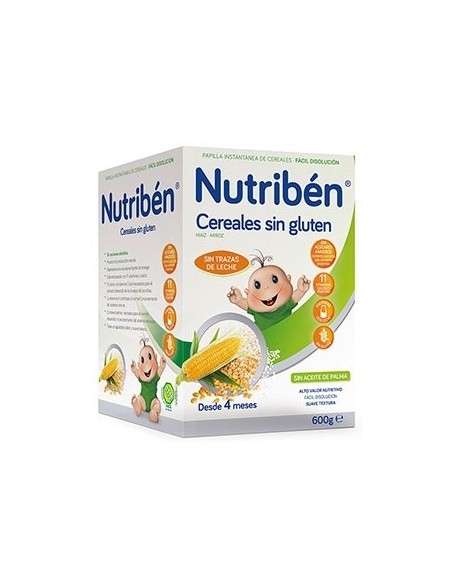 Nutribén Papilla Cereales Sin Gluten 600 g