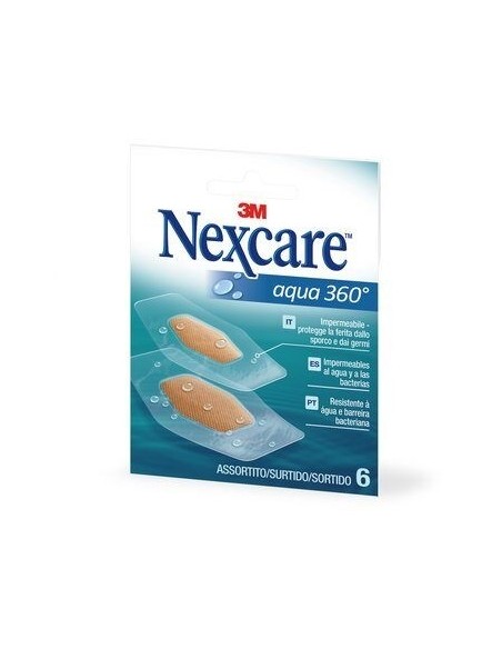 Nexcare Aqua 360º Tiras surtidas 6 unidades