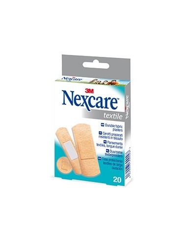 Nexcare Textil Tiras Surtidas 20 unidades
