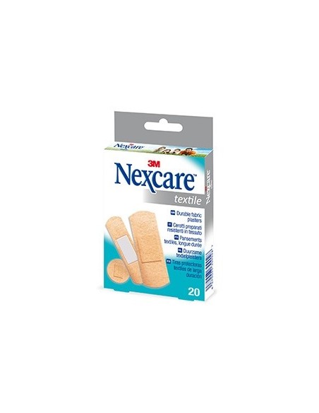 Nexcare Textil Tiras Surtidas 20 unidades