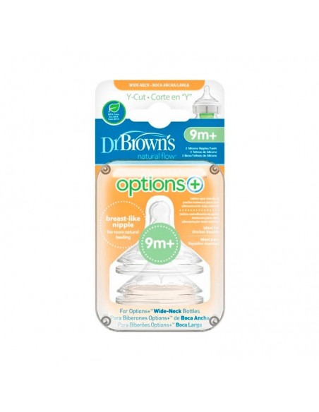 Dr. Brown's Tetina Boca Ancha Corte en Y para Papilla
