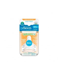 Dr. Brown's Tetina Boca Ancha Nivel 2 a partir de 3 meses - 2 unidades 2