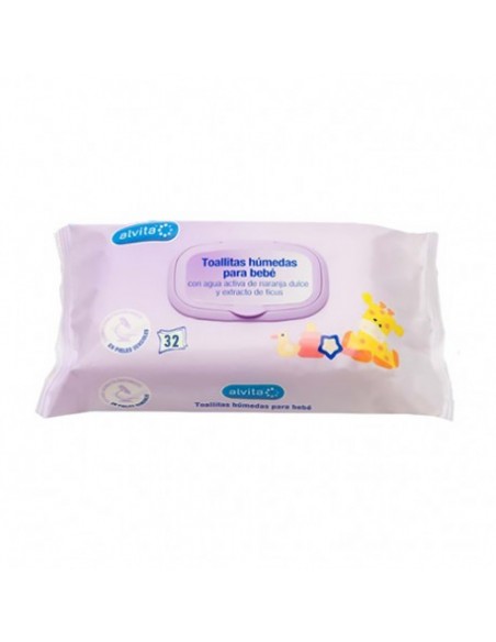 Alvita Toallitas Humedas Bebe 32 unidades