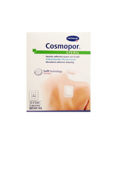 Cosmopor Steril Aposito Esteril 7.2 cm X  5 cm  5 apósitos