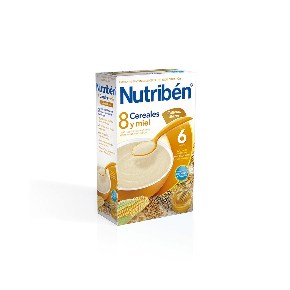 Comprar Papilla Nutriben 8 Cereales Miel Frutas 600 Gr a precio de oferta