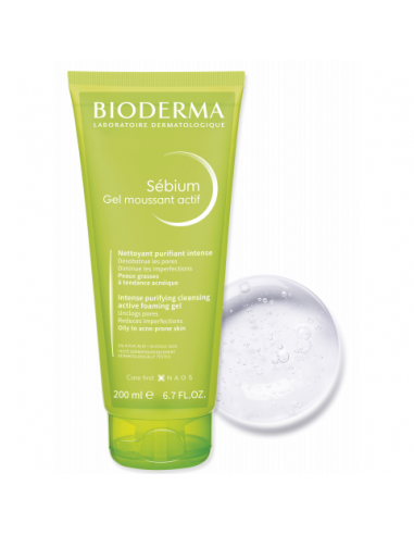 Bioderma Sebium Gel Moussant Actif 200ml Bioderma Sebium Gel Moussant Actif 200ml