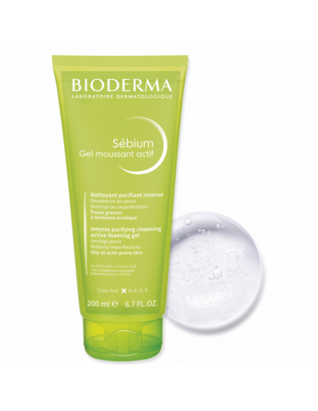 Bioderma Sebium Gel Moussant Actif 200ml Bioderma Sebium Gel Moussant Actif 200ml