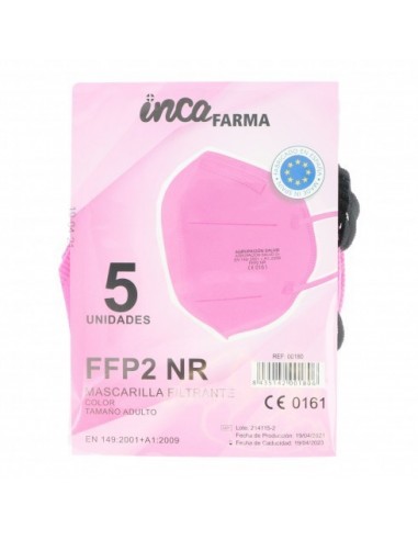 Inca Mascarilla FFP2 Adulto colores surtidos 5 unidades