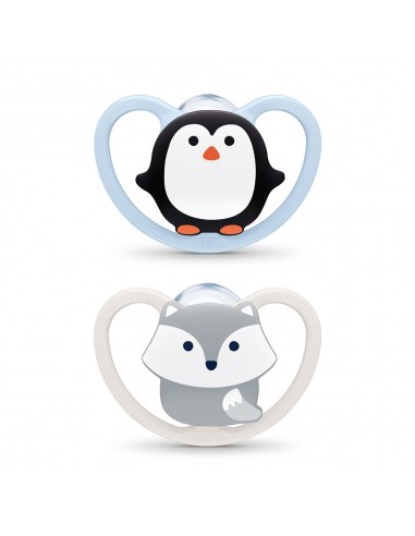 Nuk Chupete Space 0-6 Silicona 2 unid
