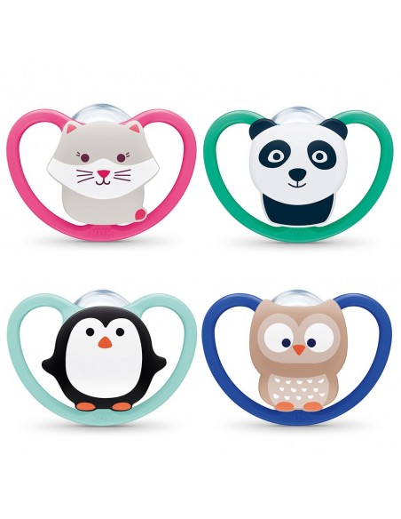 Nuk Chupete Space 6-18 Silicona 2 unid