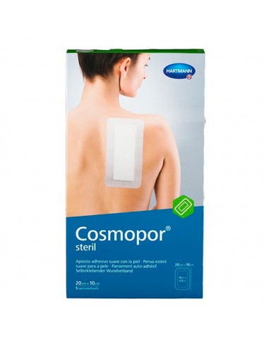 Cosmopor Steril Aposito Esteril 20 cm X 10 cm  5 apósitos