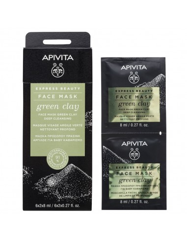 Apivita Express Beauty Máscara Limpieza en Profundidad - Arcilla Verde