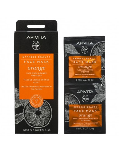 Apivita Express Beauty Mascarilla Revitalizante - Naranja