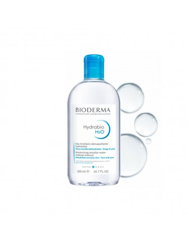 Bioderma Hydrabio H2O Agua Micelar Piel Deshidratada, 250 ml