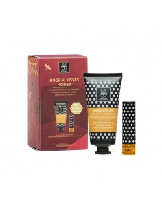 Apivita Set Crema de manos hidratante + Labial Honey