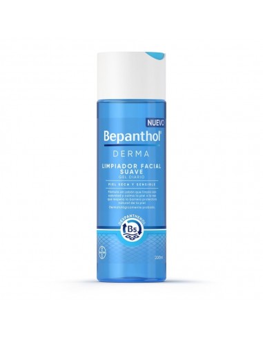 Bepanthol® Derma Limpiador Facial Sin Jabón Suave Higiene para la piel seca y sensible 200 ml