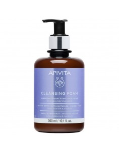 Apivita Crema Espuma Limpiadora Cara y Ojos Lavanda y Oliva 300ml