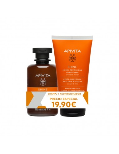 Apivita Champú + Acondicionador Brillo Precio Especial 250 ml