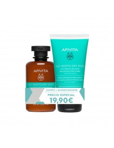 Apivita Champú + Acondicionador Raiz Grasa Precio Especial 250 ml