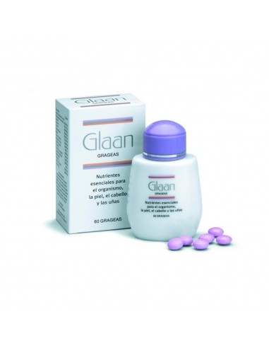 Glaan 60 Grageas Cuidado Uñas Y Cabello