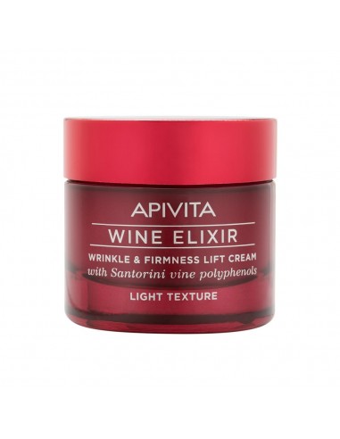 Apivita New Wine Elixir Crema ligera antiarrugas y reafirmante efecto Lifting 50 ml