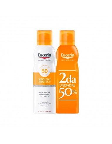 Eucerin Duplo Sun Protection Spray Transparente Toque Seco SPF50+ 2x200 ml