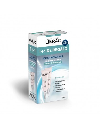 Lierac Duplo Dioptipoche Contorno de ojos corrector de bolsas 2x15 ml