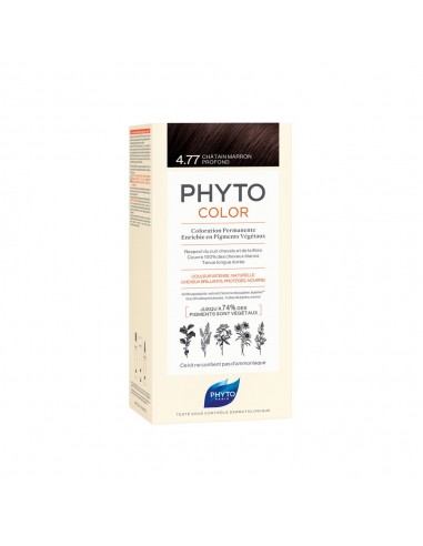 Phyto Phytocolor coloración permanente 4.77 castaño marrón intenso