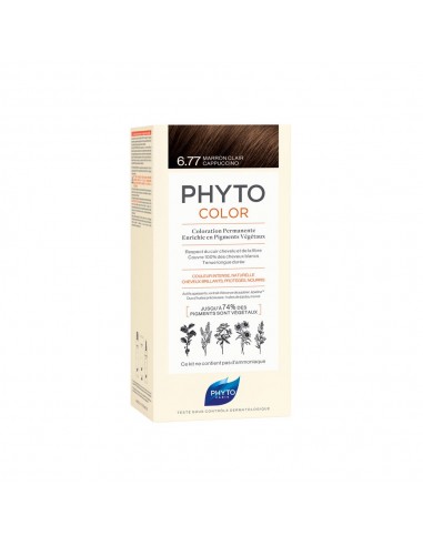 Phyto Phytocolor coloración permanente 6.77 marrón claro capuchino