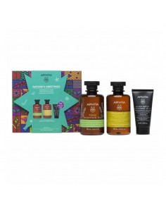 Apivita Set Gel de Baño Mountain Tea + Champú Uso Diario + Gel Limpiador Detox 50 ml