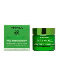 Apivita New Bee Radiant Crema iluminadora Ligera con Peonía 50 ml