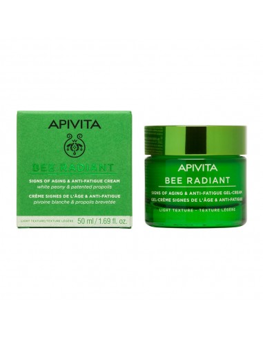 Apivita New Bee Radiant Crema iluminadora Ligera con Peonía 50 ml