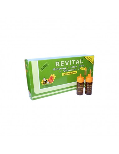 Revital Ginseng + Jalea Real + Vitamina C Ampollas