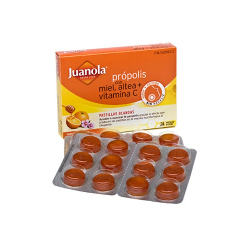 JUANOLA PROPOLIS MIEL-LIMON 24 PASTILLAS - Farmacia Ortopedia Mallol