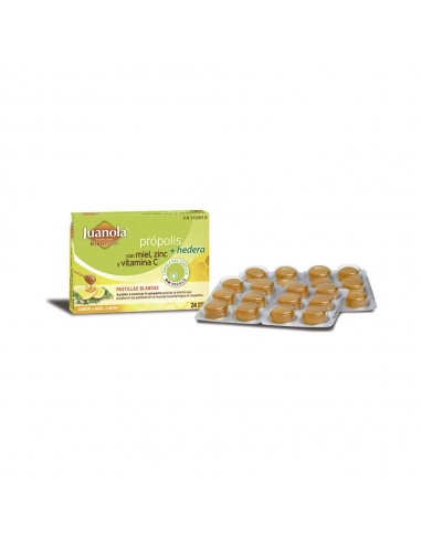 Juanola Pastillas Própolis Con Hedera, Miel, Zinc Y Vit. C Sabor Miel Y Limón