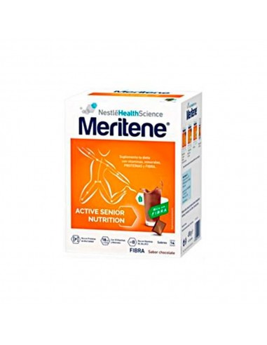 Meritene Fibra Batido Chocolate Rico en Fibra 14 sobres