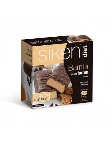 Siken Diet Barrita de Turrón 5 unidades