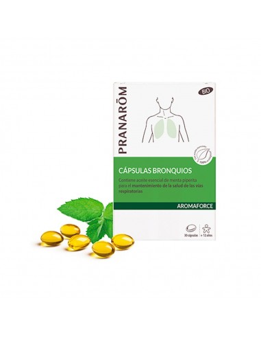 Pranarom Aromaforce Bronquios Bio 30 cápsulas