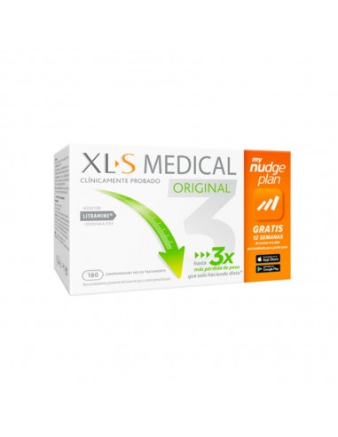 XLS Medical Captagrasas 180 cápsulas + Regalo My Nudge plan