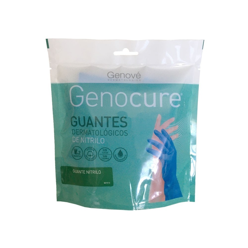 GENOVE GENOCURE GUANTES DERMATOLÓGICOS DE ALGODÓN TALLA M 2 UNIDADES