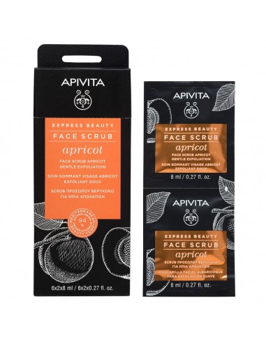 Apivita Express Beauty Gel Exfoliante Suave - Albaricoque