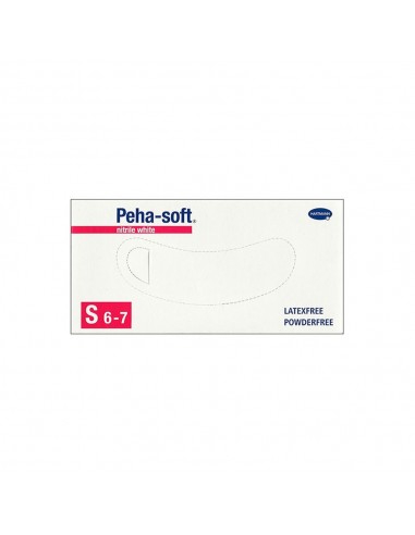 Hartmann Peha-Soft Guantes Nitrilo Blanco Talla Pequeña S (6-7)