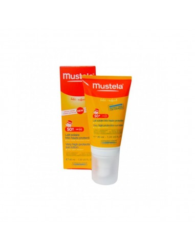 Mustela Fotoprotector Leche Cara FPS 50+ 40 ml