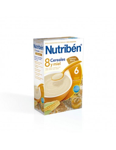 Nutribén Papilla 8 Cereales con Miel y Galleta María 600 g