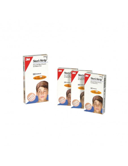 Steri-Strip Tiras de Sutura Adhesivas 100mm x 12mm Sobre 6 Tiras